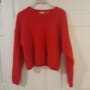 Red wool sweater